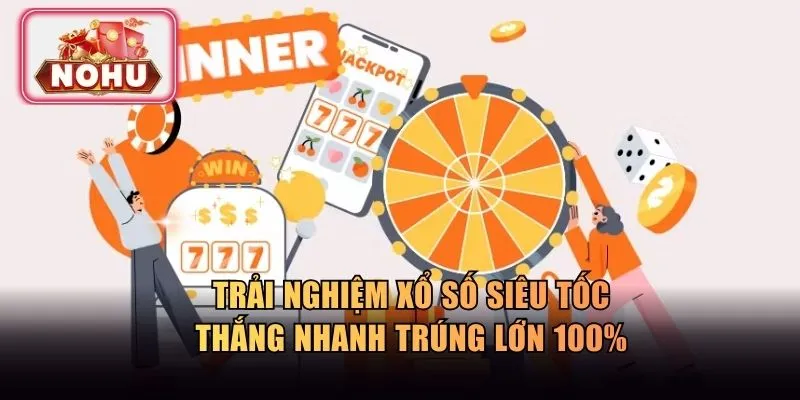 Trải nghiệm xổ số siêu tốc thắng nhanh trúng lớn 100%